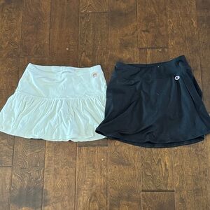 GAP Kids Cream and Champion Black Skirt lot of two
